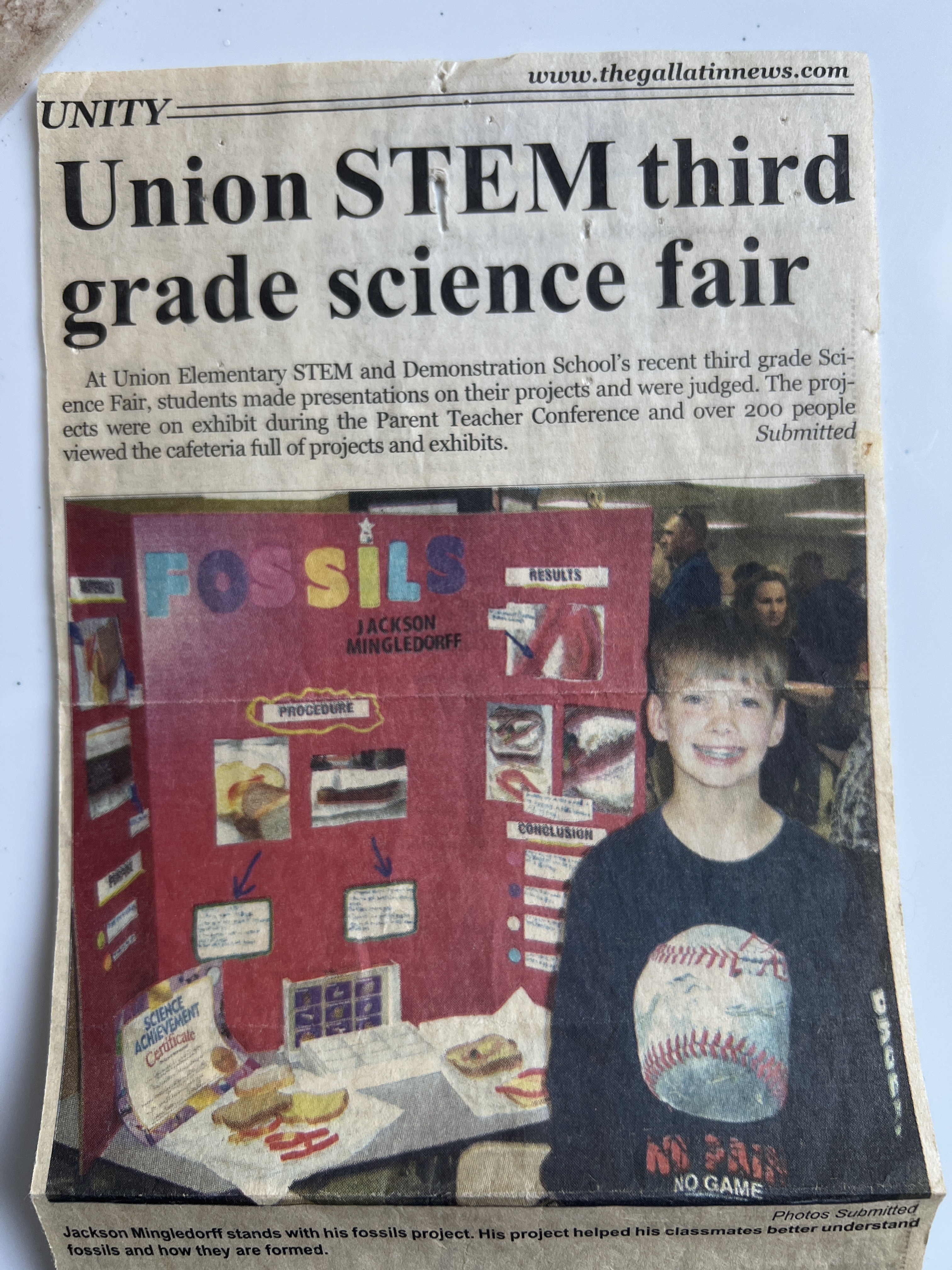 Jackson third grade prize