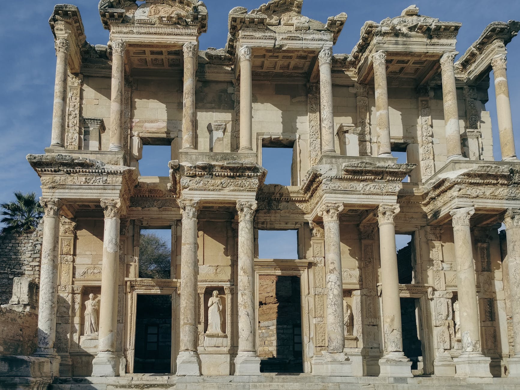 ruins of library of celsus